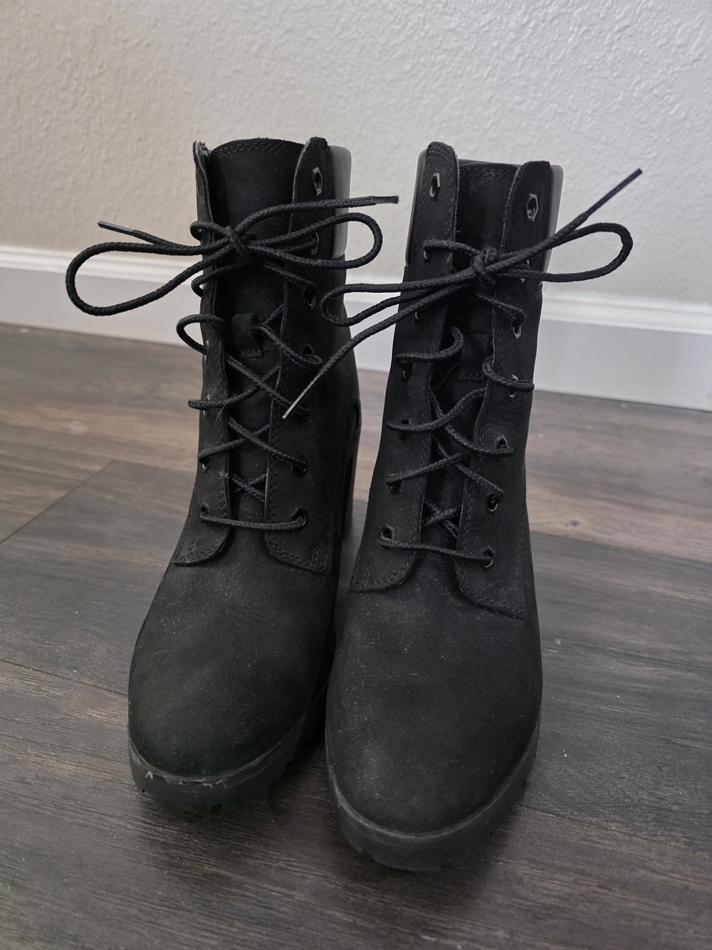 Timberland Allington mid heel boot, black, size 7